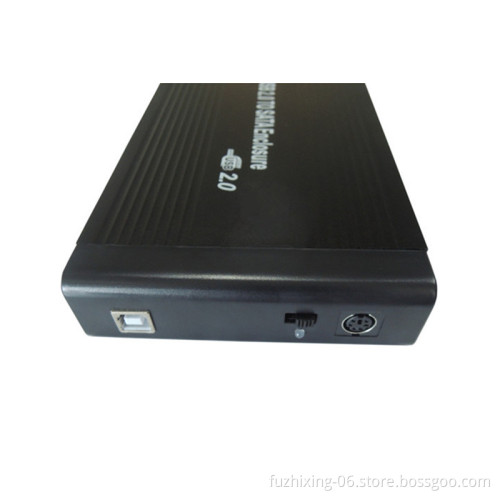 1TB 2TB 3TB USB 2.0 Black Silver Aluminum external hard drive hdd case enclosure
